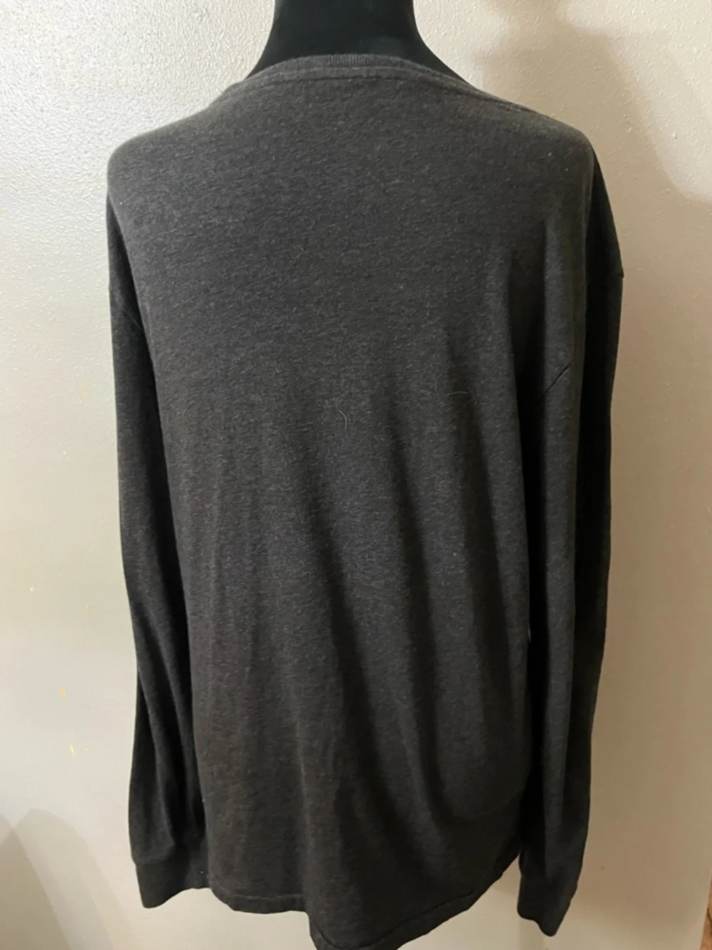Polo Ralph Lauren Custom Fit‎ Long Sleeve Tee Shirt Gray Pony Logo Mens Medium